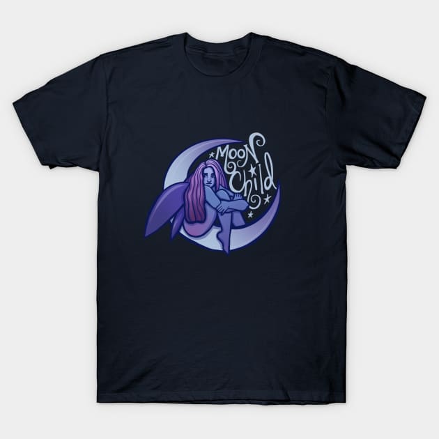 Moon Child T-Shirt by bubbsnugg